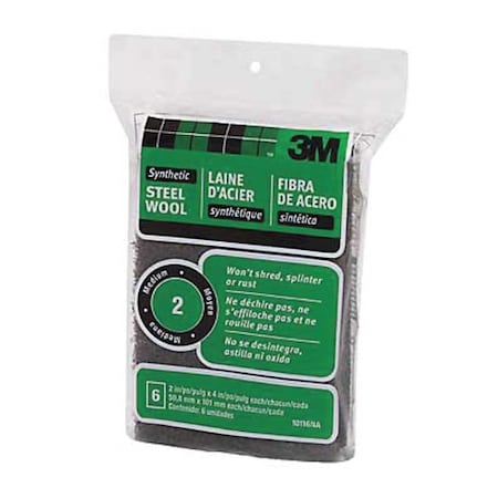 Sanding Wool Pad, Medium, Black, PK18 MPN:70005078368