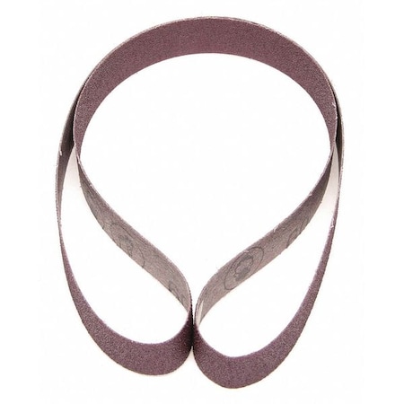 Sanding Belt, 1 in W, 42 in L, Closed Coat, Aluminum Oxide, 60 Grit, Brown MPN:7010326496