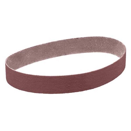 Sanding Belt, 2 1/2 in W, 60 in L, Coated, Aluminum Oxide, 80 Grit, Not Applicable, 341D, Brown MPN:7010361713