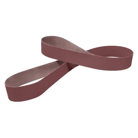 Sanding Belt, 1 1/2 in W, 60 in L, Coated, Aluminum Oxide, 60 Grit, Medium, 341D, Brown MPN:7100049204