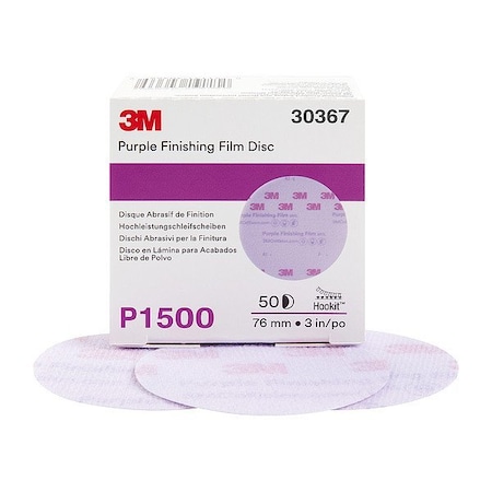 Finishing Film Abrasive Disc, Aluminum Oxide, P1500 Grit, Coated Type, 260L MPN:7100123055