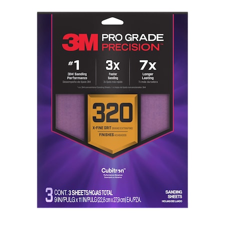 Precision Faster Sanding Sheets, PK3 MPN:7100328394