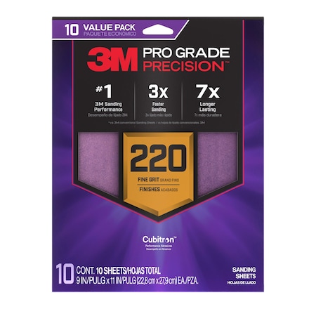 Precision Faster Sanding Sheets, PK10 MPN:7100328398