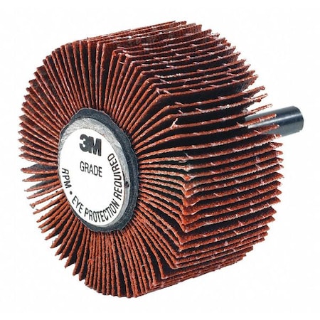 Flap Wheel 747D, Type 83, 3inx1inx1/4 in, PK10 MPN:747D