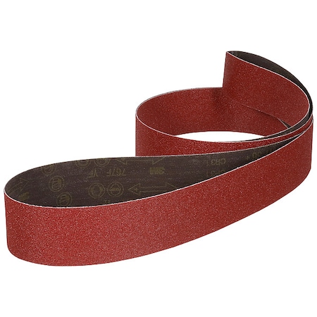 Sanding Belt, Coated, Ceramic, 36 Grit, Not Applicable, 767F, Maroon MPN:767F