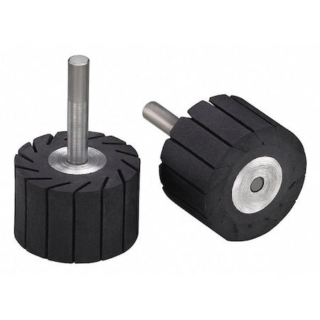 Rubber Slotted Expander Whl, 1-1/2inx1in 1/4 Shank, 1/pk MPN:77718