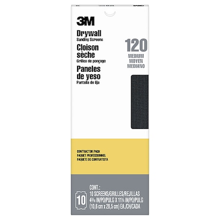 Sanding Sheet, 5/8 in L, 4 3/8 in W, PK10 MPN:99438