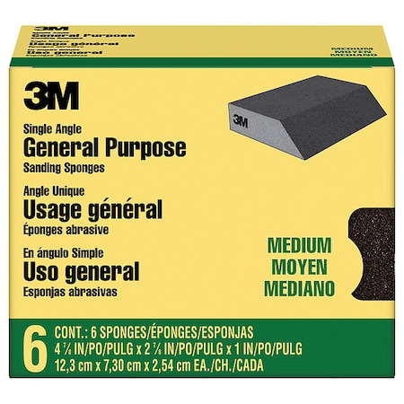 Sanding Angled Sponge CP041-6P, 2 7/8, PK4 MPN:CP041-6P