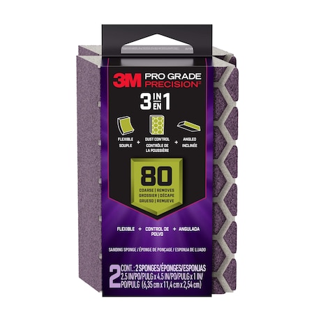 Sanding Sponge, Ceramic, Coarse, PK2 MPN:DCDA80-PGP-2T
