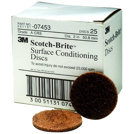 Scotch Brite Surface Conditioning Discs Coarse Brown, 2