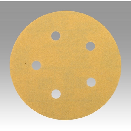 Gold Film Disc, 5 in Dia, Aluminum Oxide, P320 Grit MPN:P320 948