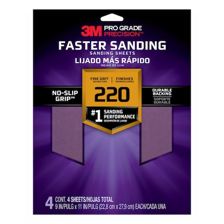 Sandpaper Sheet, 220 Grit, 9