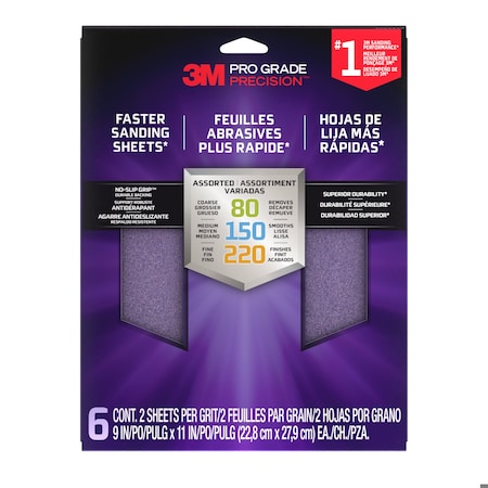 Sandpaper Sheet, Grit, 9