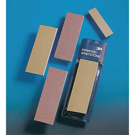 Single Grit Sharpening Stone, 6 in W, 2 in L, Diamond, M125 Grit, Black MPN:6220J