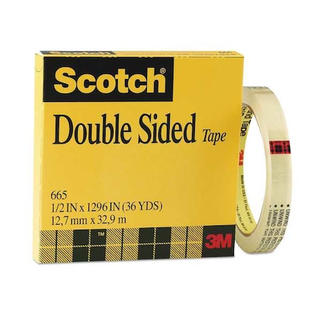 2-Sided Office Tape, 108 ft, 1/2 in, 3 mil MPN:665121296