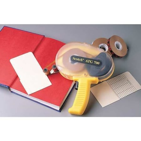 Handheld Tape Dispenser, 3/4 in Max. Tape Width. Pistol, Yellow MPN:700