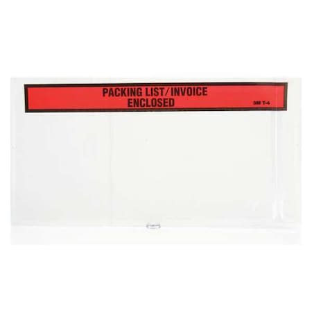 Packing List Envelopes, Clear, PK1000 MPN:PLE-T4