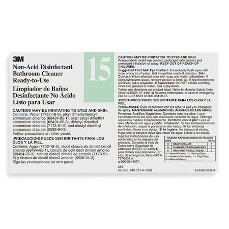 Secondary Label, Black, Green/White, PK12 MPN:340415