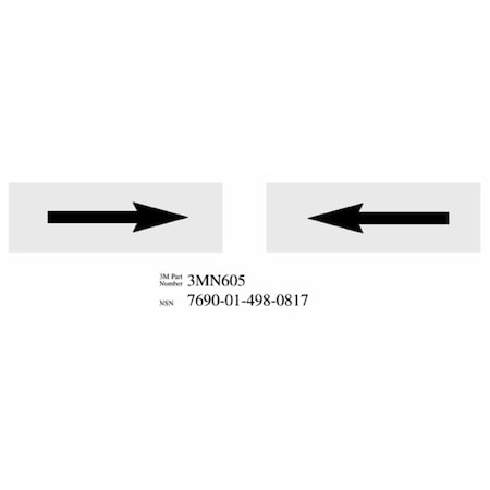 Damage Control Pipe Sign 3MN605DG inArro, PK50 MPN:3MN605
