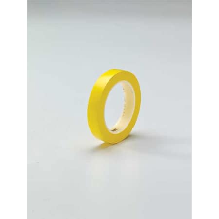Floor Marking Tape, vinyl, No Legend, Yellow, 3/4 in W., 5.2 mil Thickness MPN:471