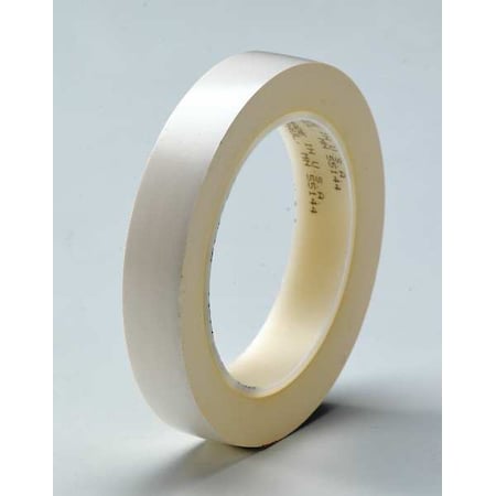 Floor Marking Tape, vinyl, No Legend, White, 3/4 in W., 5.2 mil Thickness MPN:471