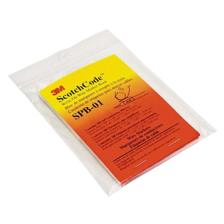 Wire Marker Book, Preprintd, Slf-Adhes, PK5, SPB-01 MPN:SPB-01