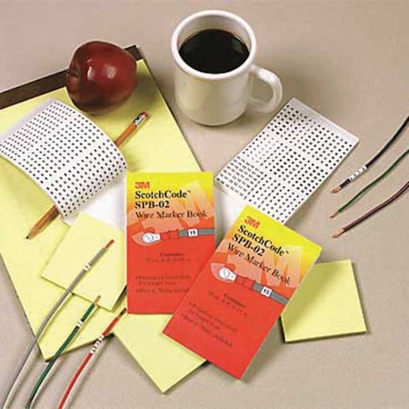 Wire Marker Book, Preprintd, Slf-Adhes, PK5, SPB-02 MPN:SPB-02