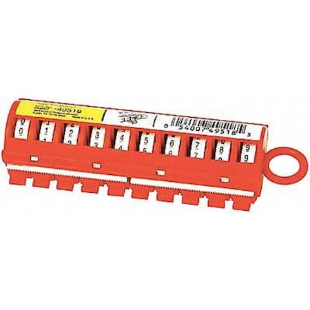 Wire Marker Tape Dispenser, PK10, Color: Red MPN:STD-0-9X