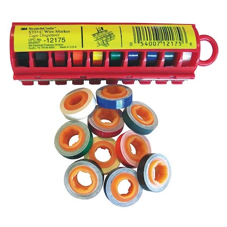Wire Marker Tape w/Dispenser, Preprint MPN:STD-C