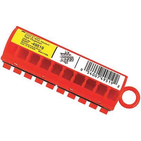 Wire Marker Tape Dispensr, Preprintd, PK10 MPN:STD-X