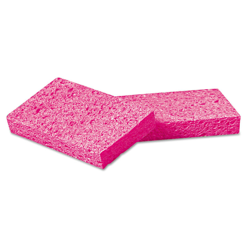Boardwalk Small Cellulose Sponges, 6 1/2in x 3 5/8in, Pink, Pack Of 48 MPN:BWKCS1A
