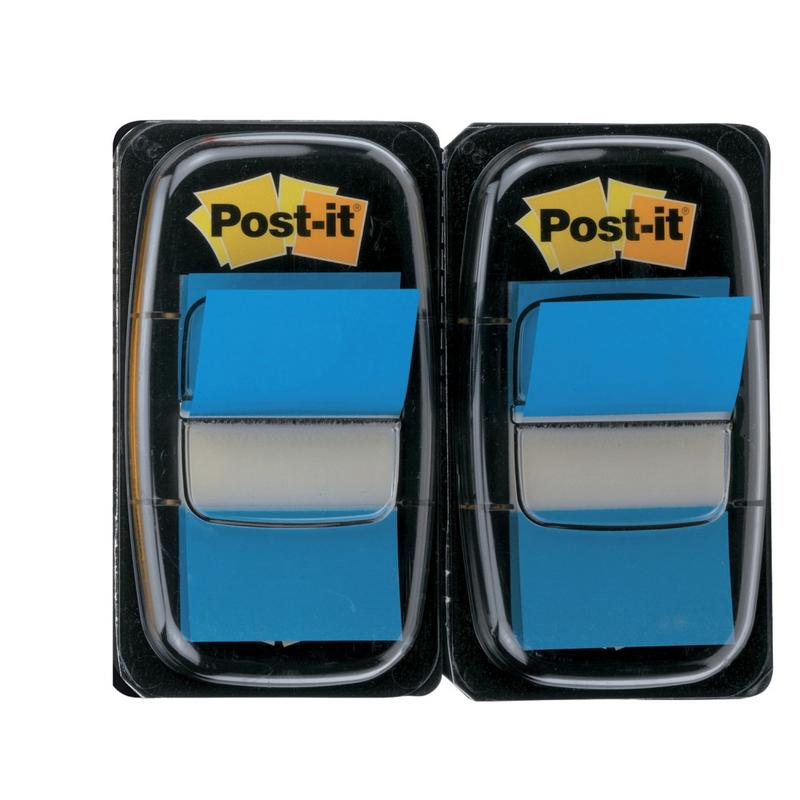 Post it Flags, 1in x 1 7/10in, Blue, 50 Flags Per Pad, Pack Of 2 Pads MPN:680-BE2