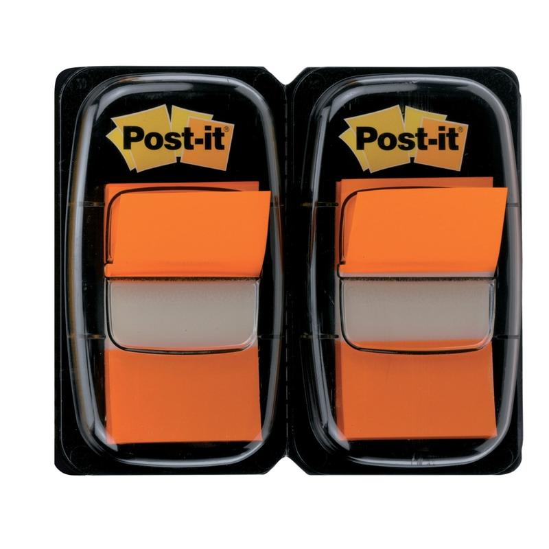 Post-it Flags, 1in x 1 -11/16in, Orange, 50 Flags Per Pad, Pack Of 2 Pads MPN:680-OE2