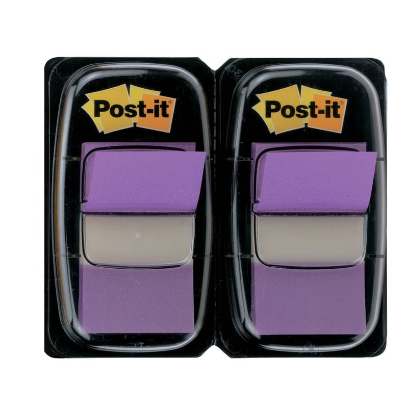 Post-it Flags, 1in x 1 -11/16in, Purple, 50 Flags Per Pad, Pack Of 2 Pads MPN:680-PU2
