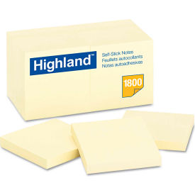Highland™Self-Stick Notes 654918PK 3