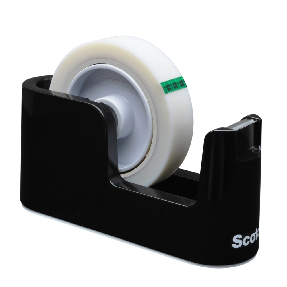 Scotch Tape Dispenser, 3in to 1in Core, Black MPN:C24
