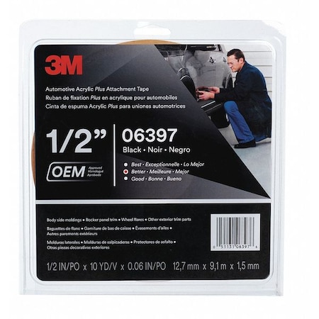 Acrylic Plus HighBond Tp06397 Blk, 1, PK12 MPN:06397