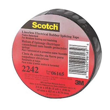 Electrical Tape, Black, 10 yd L, 1-1/2 in W, PK12 MPN:130C-1-1/2x30FT