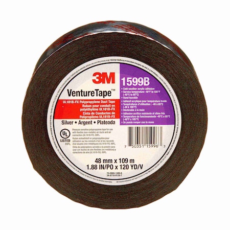 Duct Tape, Silver, 120 yd L, 1-7/8 in W MPN:1599B