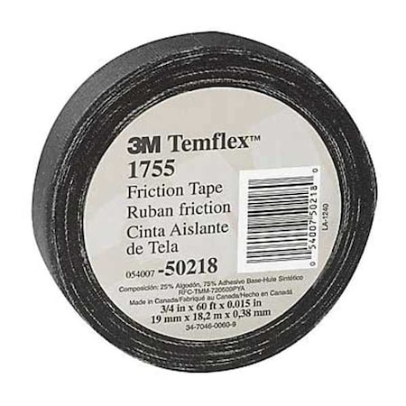ElectricalTape, Blk, 27-1/2ydL, 3/4inW, PK60 MPN:1755-3/4