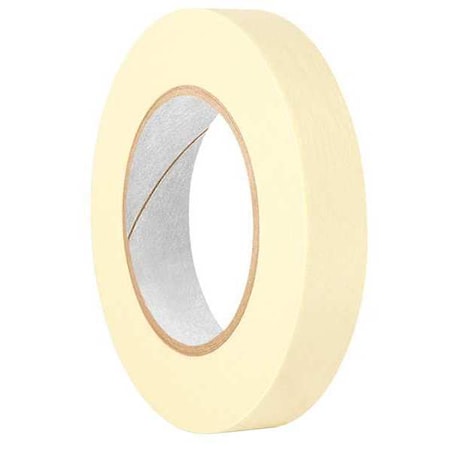 Masking Tape, 1 in W x 120 yd L, 4.4 mil Thick, Tan, Rubber Adhesive, 36 PK MPN:201+