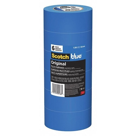 Painter's Tape, 1 7/8 in W x 60 yd L, 5.4 mil Thick, Blue, Scotch Blue 2090, 6 Pk MPN:2090-48SC6