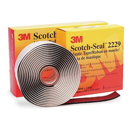 Electrical Tape, Vinyl, Black, 3-3/8 yd L, 1 in W MPN:2229-1X10FT