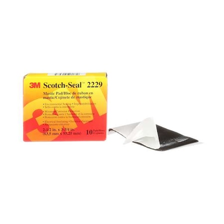 ElectricalTape, Rubber, Black, Strip, PK40 MPN:2229-P-2-1/2X3-3/4IN