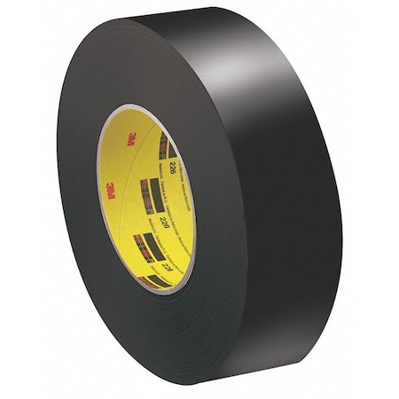 Painter's Tape, 3/4 in W x 60 yd L, 10.6 mil Thick, Black, Rubber Adhesive, 48 PK MPN:226