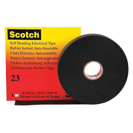 Electrical Tape, Black, 10 yd L, 2 in W MPN:23-2X30FT