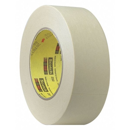 Painter's Tape, 72 mm W x 55 m L, 6.3 mil Thick, Tan, Rubber Adhesive, 12 PK MPN:232