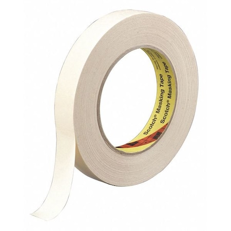 Painter's Tape, 18 mm W x 55 m L, 6.3 mil Thick, Tan, Rubber Adhesive, 48 PK MPN:232