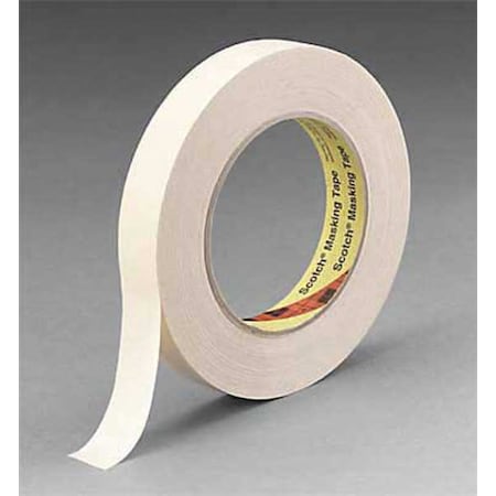 Painter's Tape, 6 mm W x 55 m L, 6.3 mil Thick, Tan, Rubber Adhesive, 144 PK MPN:232