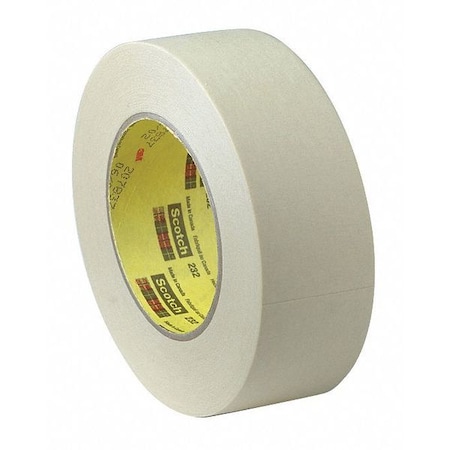 Painter's Tape, 12 mm W x 55 m L, 6.3 mil Thick, Tan, Rubber Adhesive MPN:232